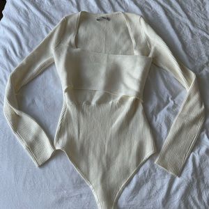 Abercrombie LuxeLoft Wrap Bodysuit - Size M